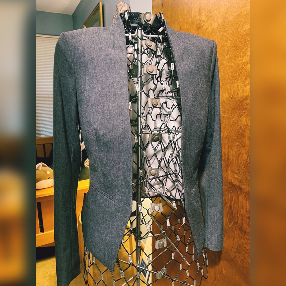 H&M Fitted Gray Blazer